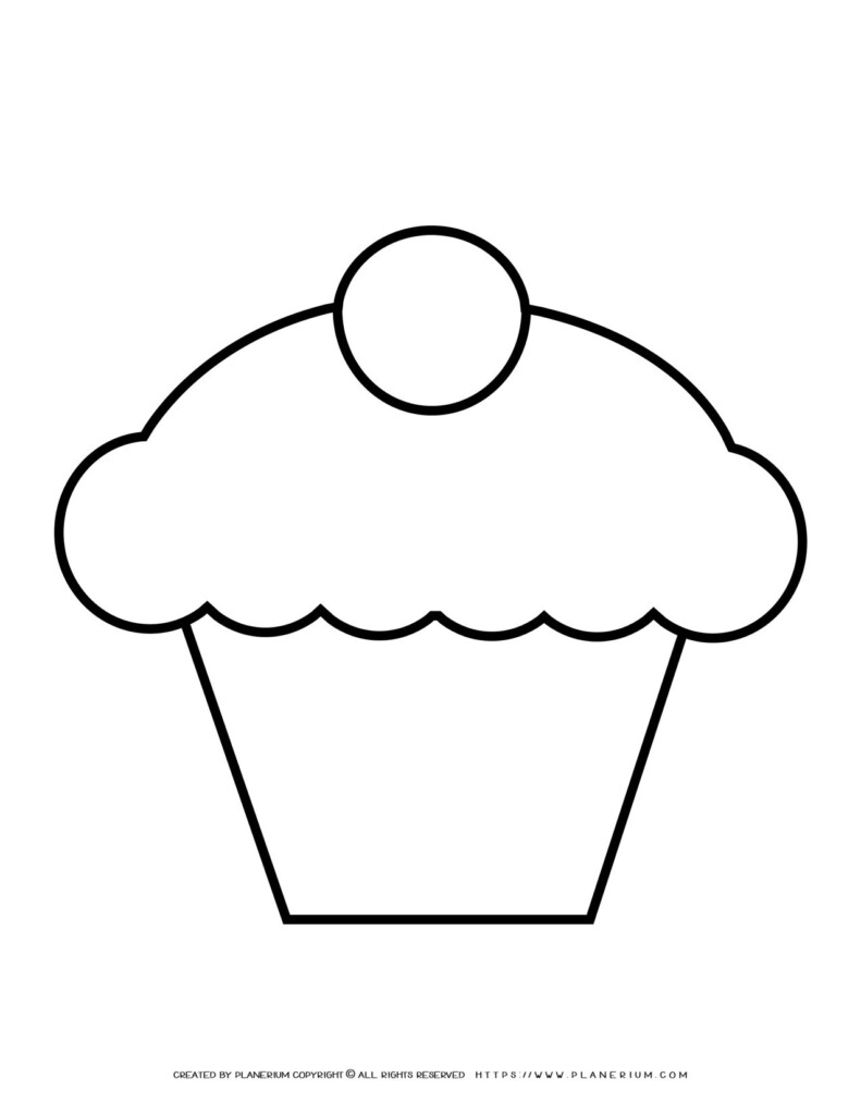 Free Printable Cupcake Template