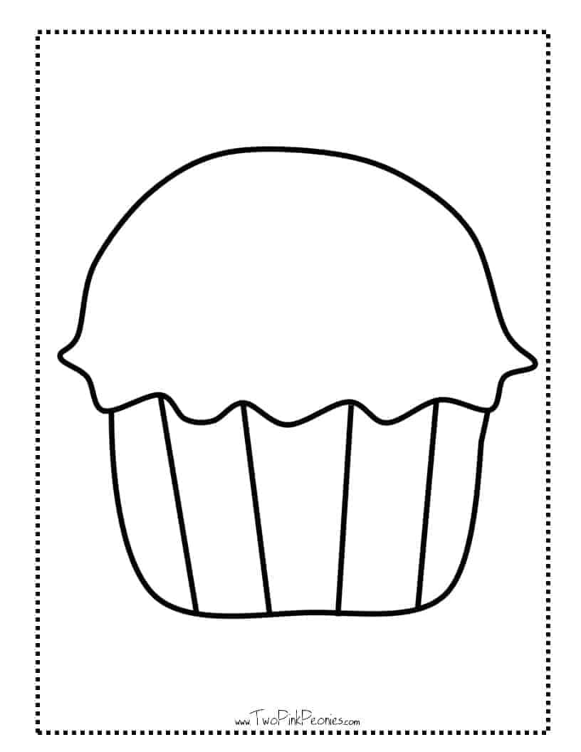 Free Printable Cupcake Template Pdf Free Printable