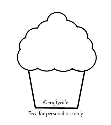 Free Printable Cupcake Template Pdf