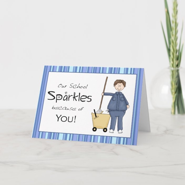 Free Printable Custodian Thank You Cards