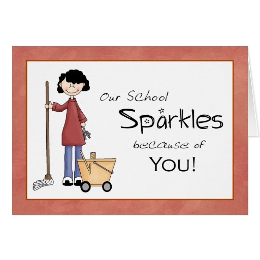 Free Printable Custodian Thank You Cards