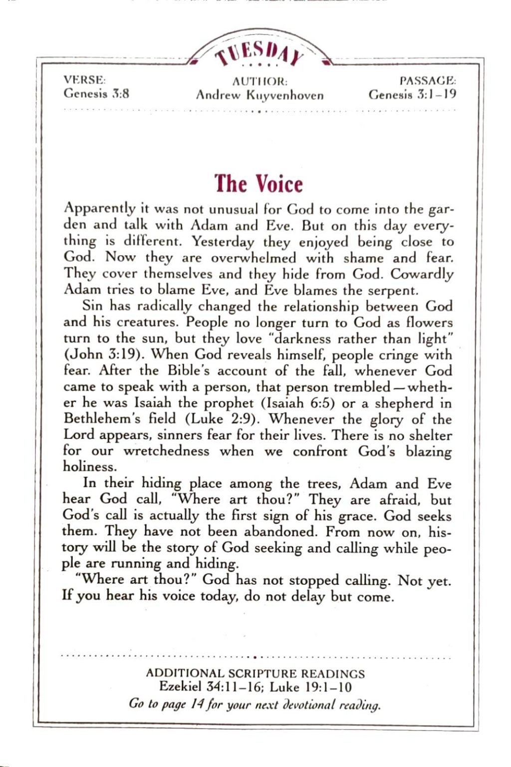 Free Printable Daily Devotions For Seniors