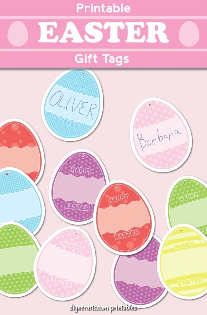 Free Printable Easter Gift Tags For Gifts And Baskets DIY Crafts