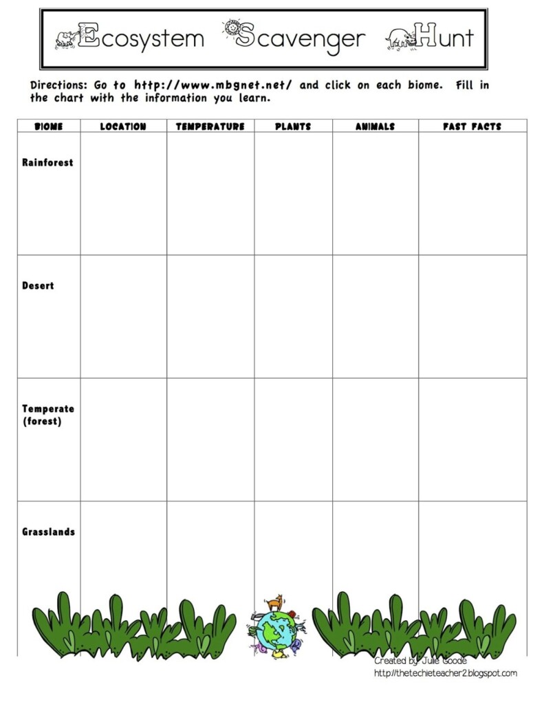 Free Printable Ecosystem Worksheets Pdf Printable Worksheets