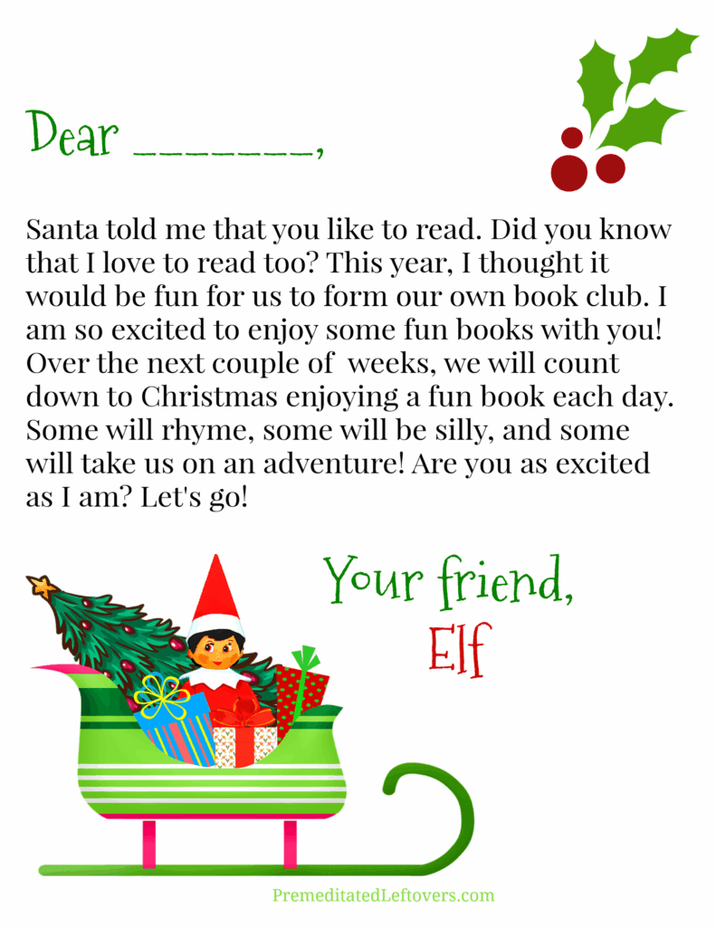 Free Printable Elf On The Shelf Welcome Letter