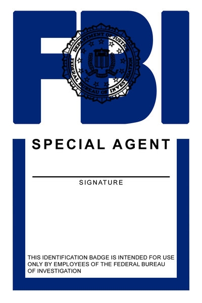 Free Printable Fbi Badge Template