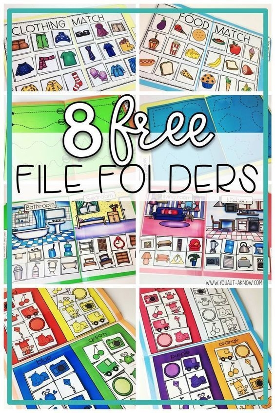 Free Printable File Folder Activities For Special Education