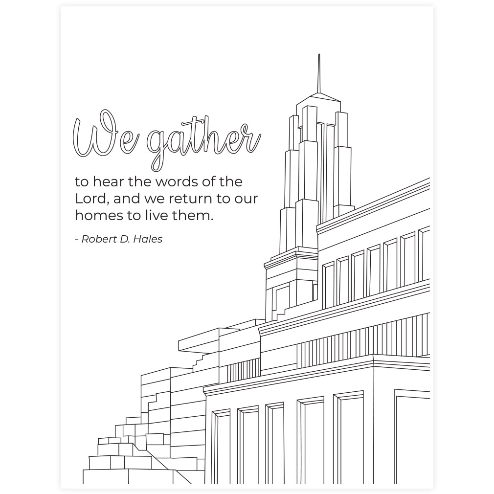 Free Printable General Conference Coloring Pages