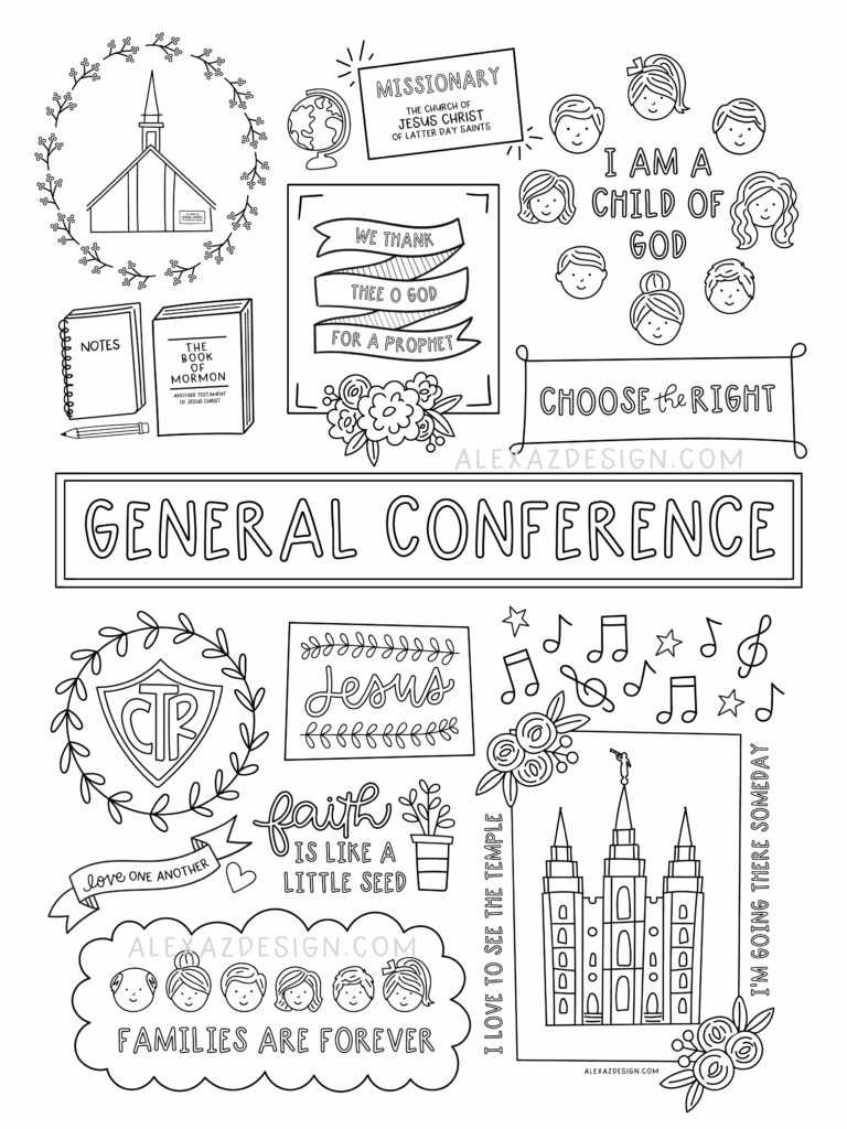 Free Printable General Conference Packets Printable Sight Words List