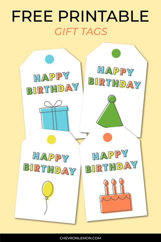 Free Printable Gift Tags Free Birthday Gift Tags Happy Birthday Free 