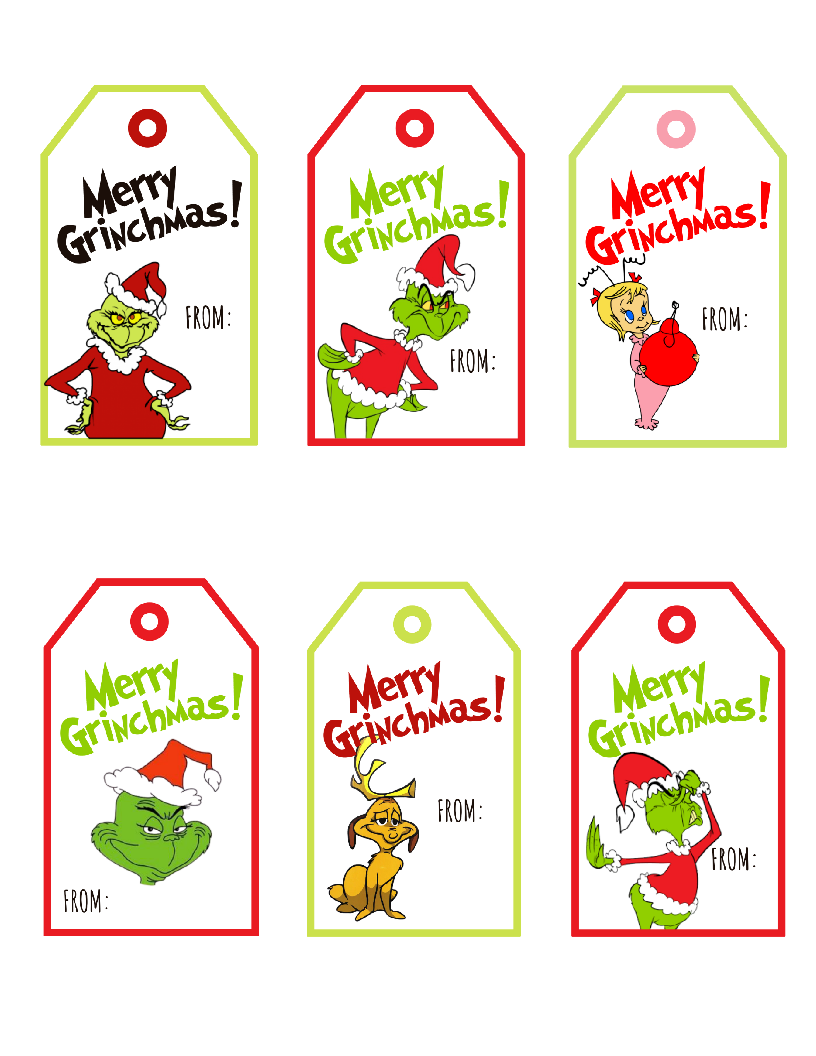 Free Printable Grinch Christmas Gift Tags Artofit