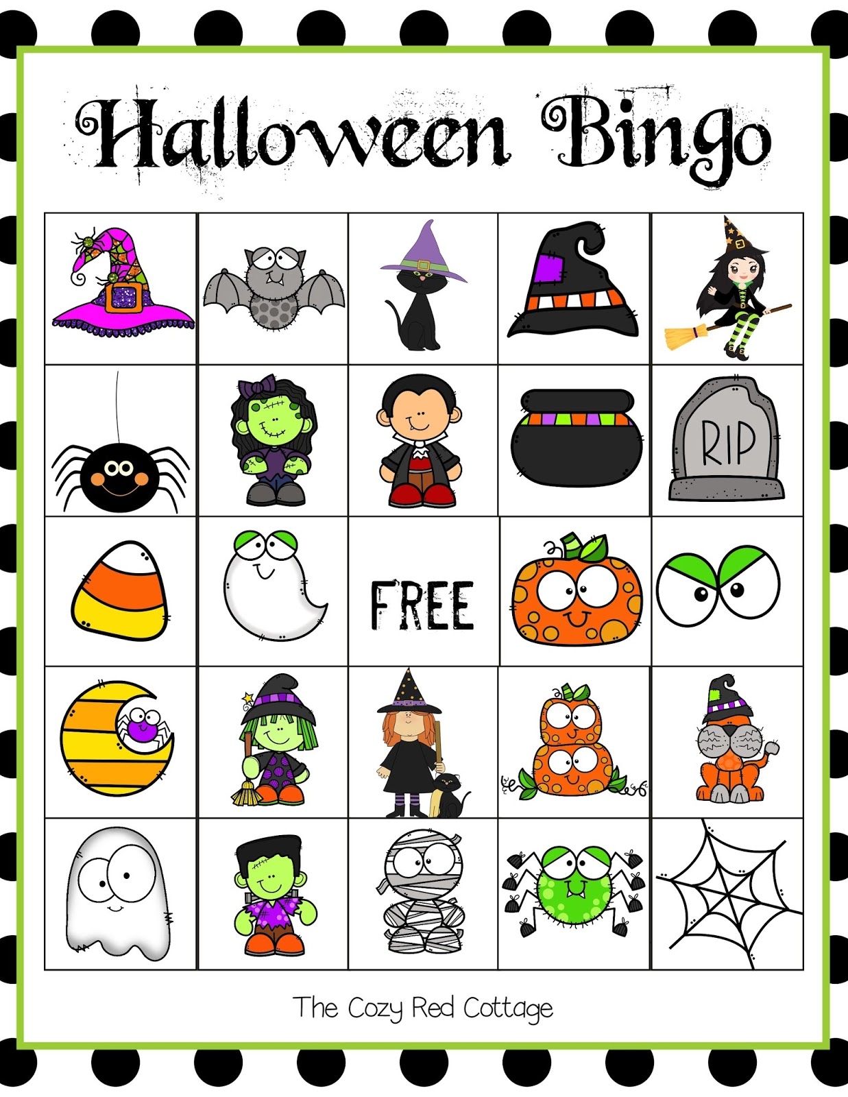 Free Printable Halloween Bingo Cards 20