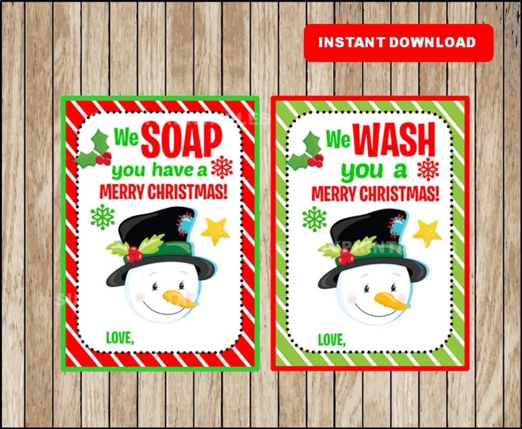 Free Printable Hand Soap Gift Tags