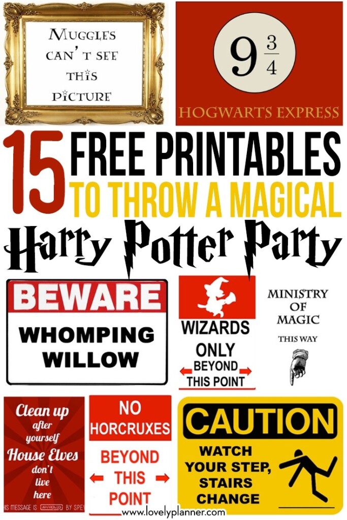 Free Printable Harry Potter Posters Printable Templates By Nora