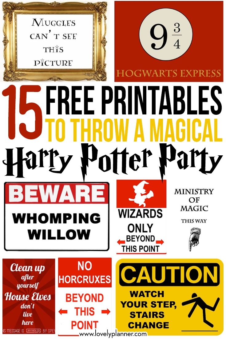 Free Printable Harry Potter Posters Printable Templates By Nora