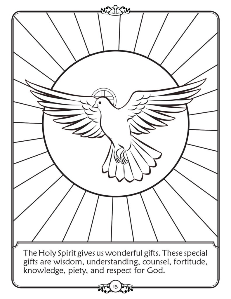 Free Printable Holy Spirit Coloring Pages Educational Printable 
