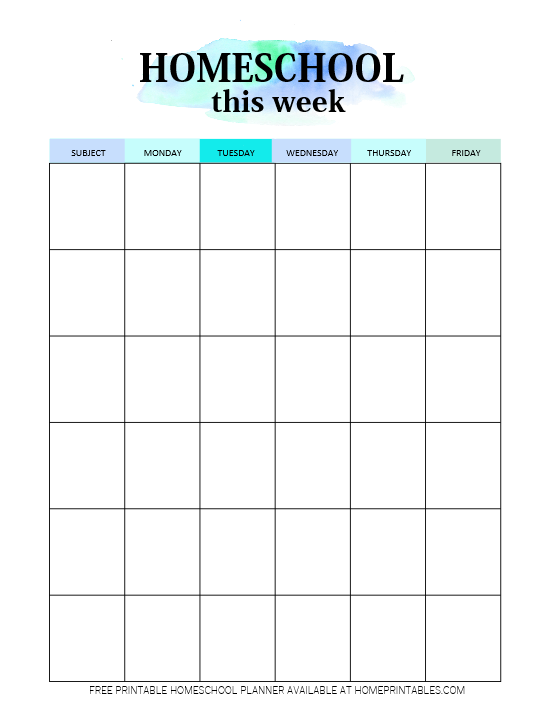 Free Printable Homeschool Planner 20 Pdf Templates Artofit
