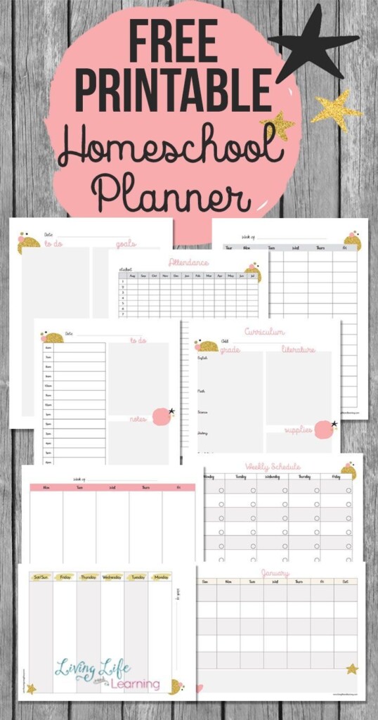 Free Printable Homeschool Planner Artofit
