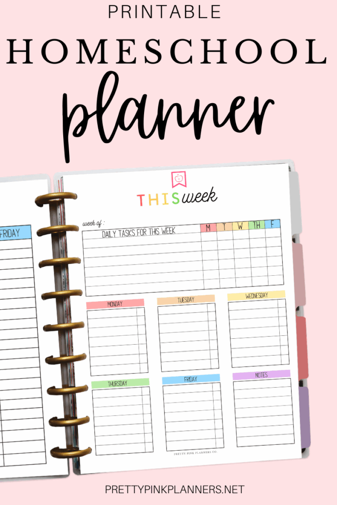 Free Printable Homeschool Planner Bright And Busy Kid Vrogue co