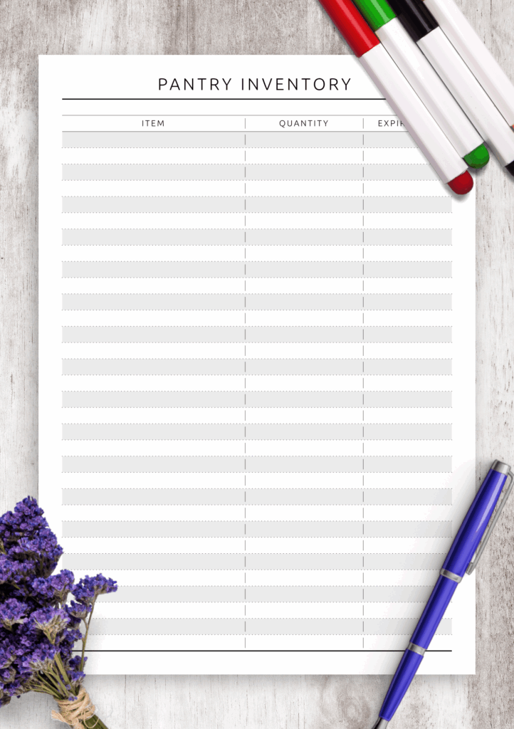 Free Printable Inventory Sheets Free Printable Inventory List Sheet 