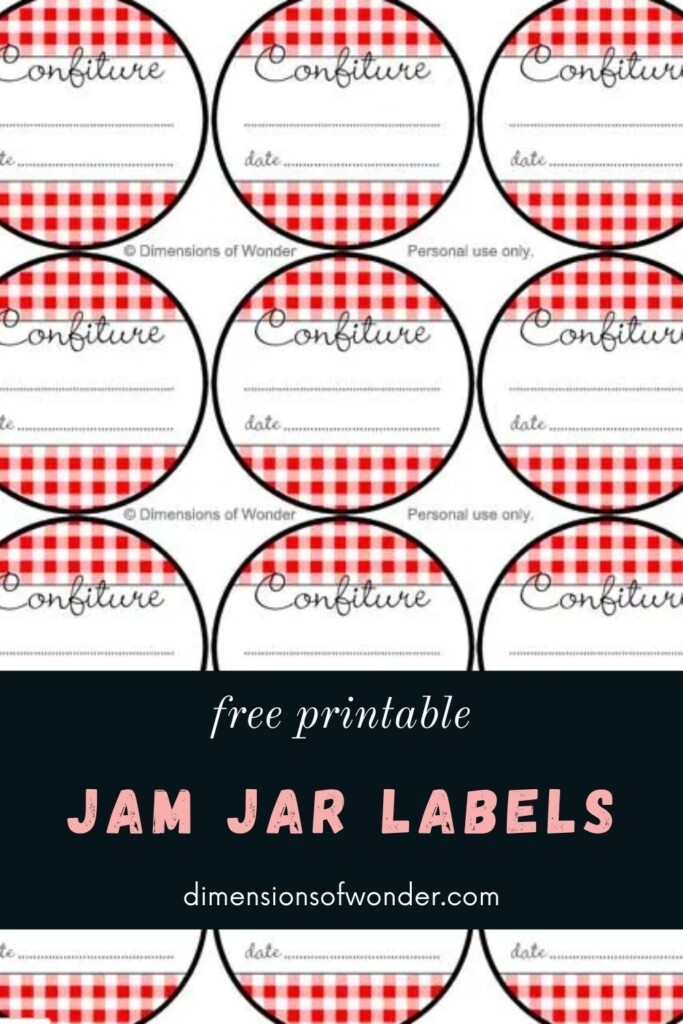 Free Printable Jam Jar Labels Jam Jar Labels Jar Labels Mason Jars 