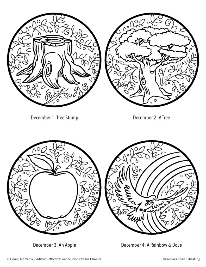Free Printable Jesse Tree Ornaments To Color Printable Form 