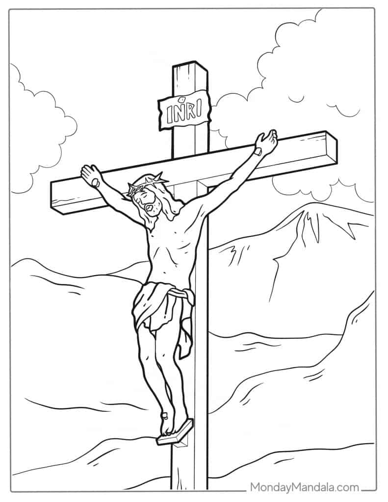 Free Printable Jesus Coloring Pages Pdf