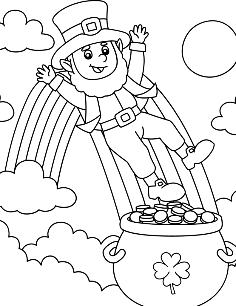 Free Printable Leprechaun Coloring Pages For Kids And Adults