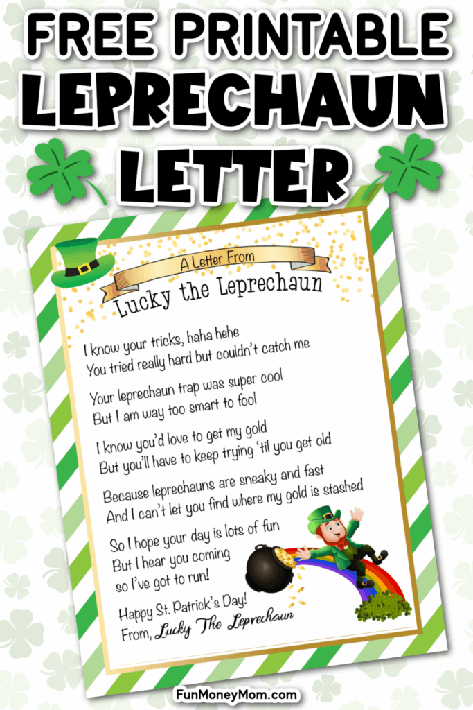 Free Printable Leprechaun Letter Artofit