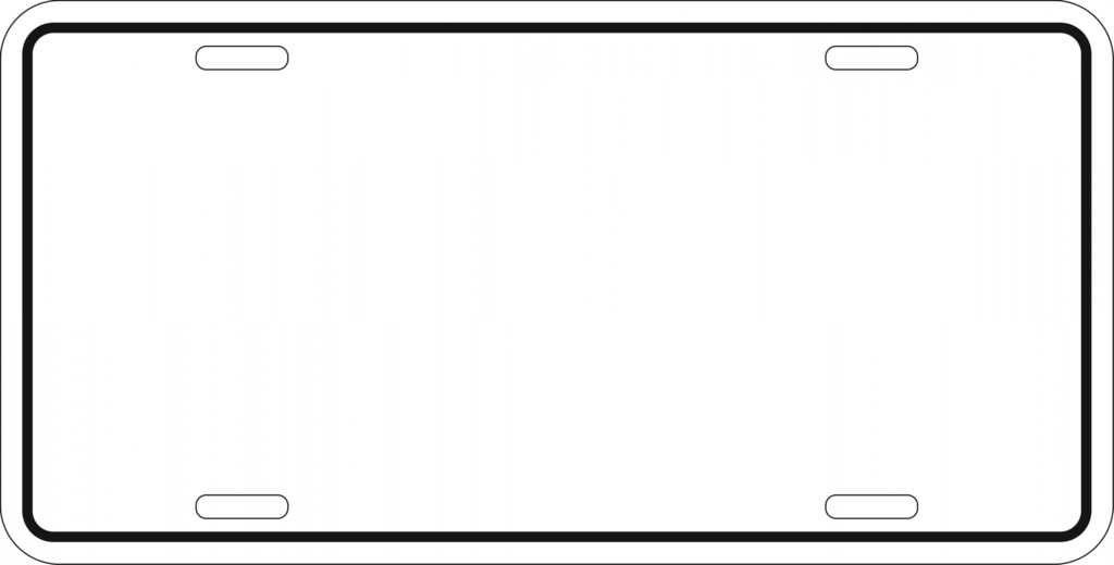 Free Printable License Plate Template Printable And Enjoyable Learning