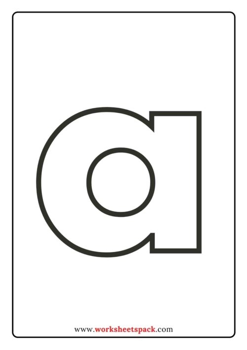 Free Printable Lower Case Alphabet Letter Template 55 OFF