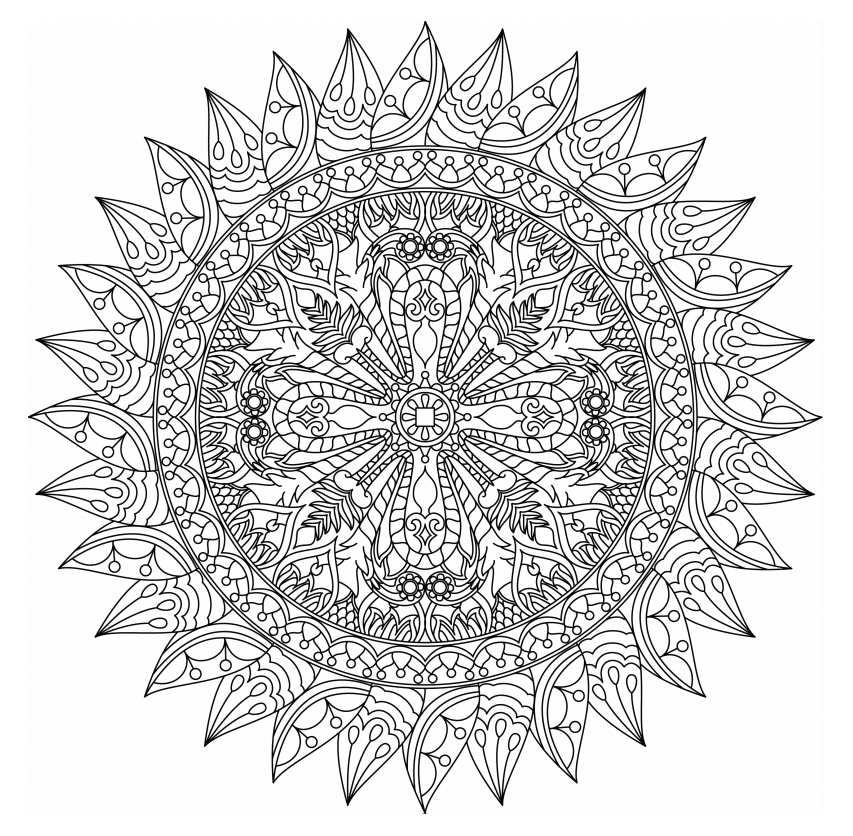 Free Printable Mandala Coloring Pages For Adults