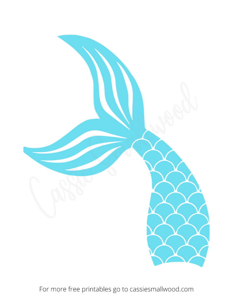Free Printable Mermaid Tail Template Printable Templates Protal