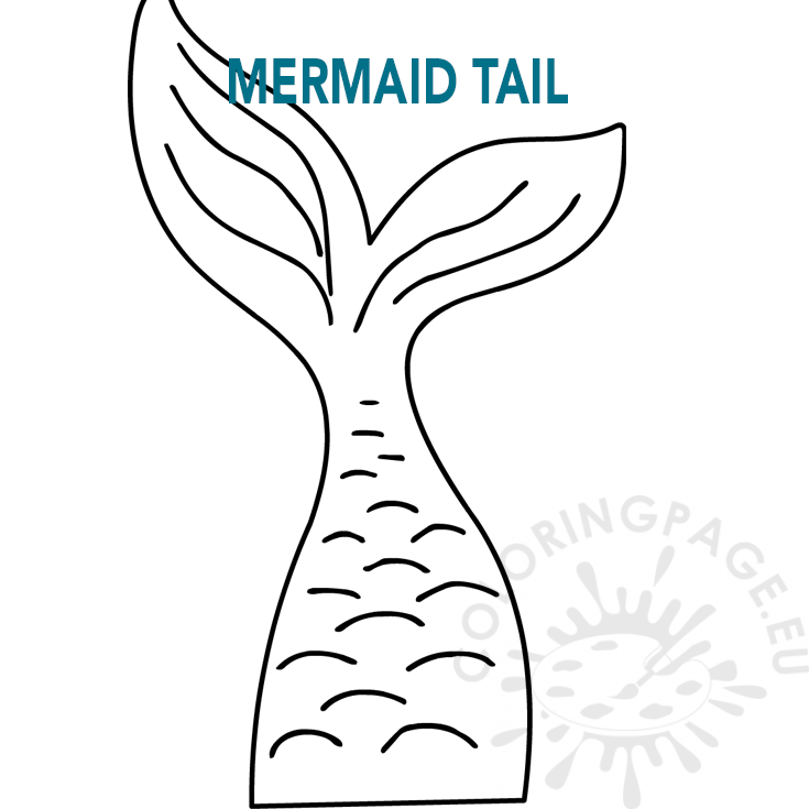 Free Printable Mermaid Tail Template