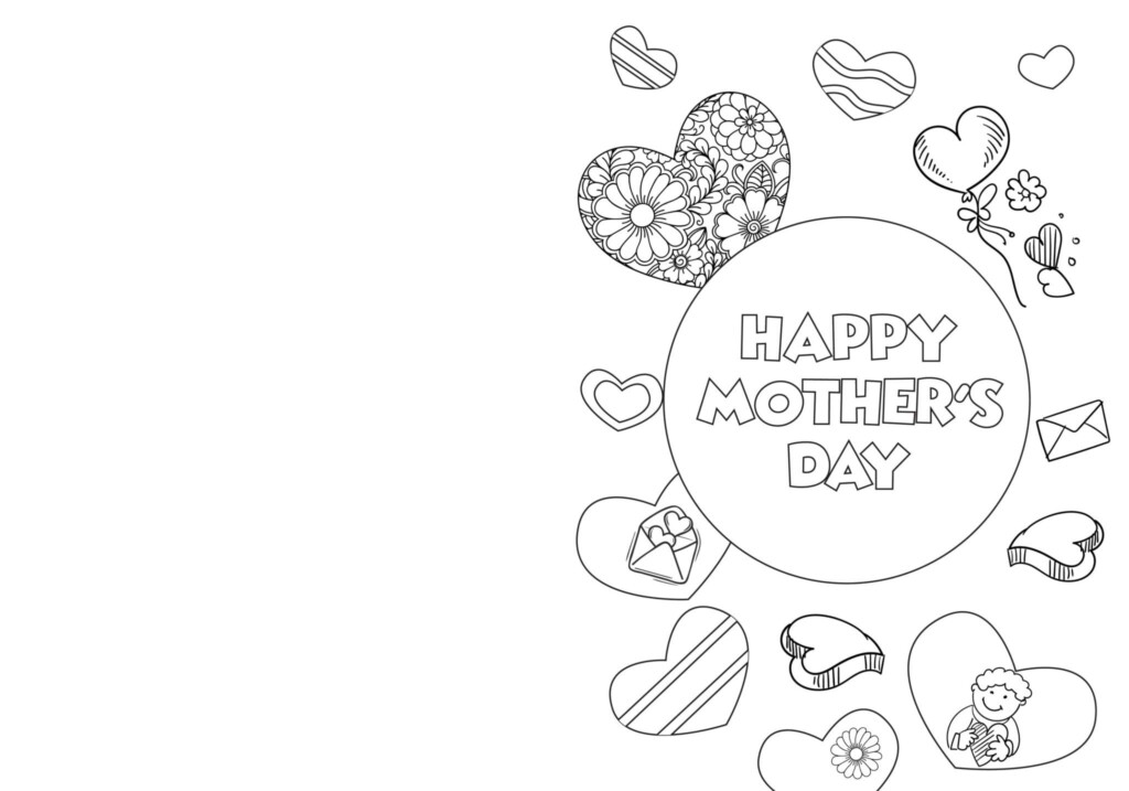 Free Printable Mothers Day Cards To Color Pdf