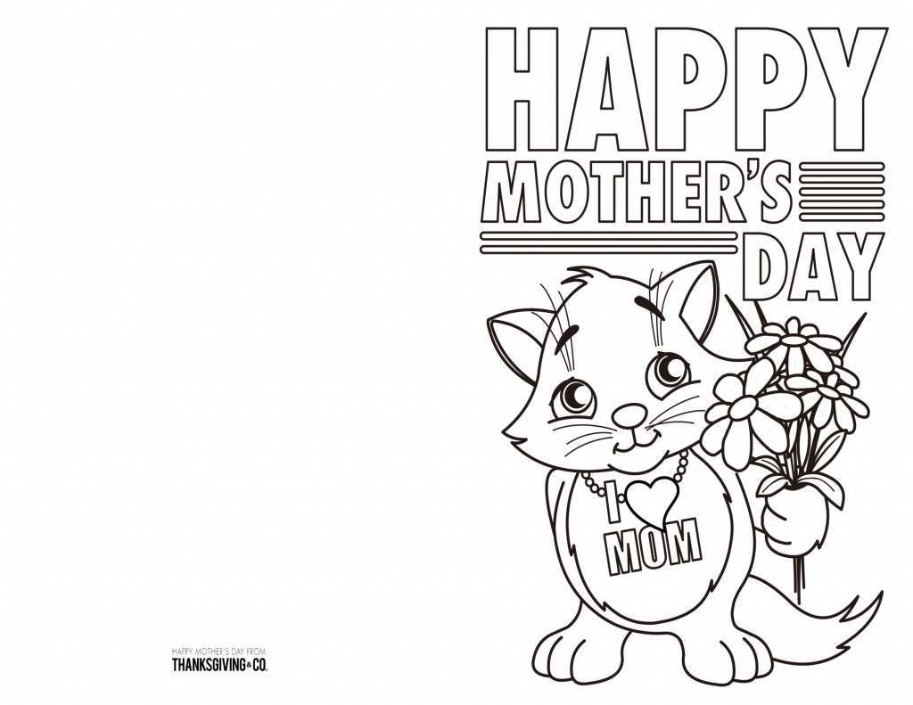 Free Printable Mothers Day Cards To Color Pdf Free Download