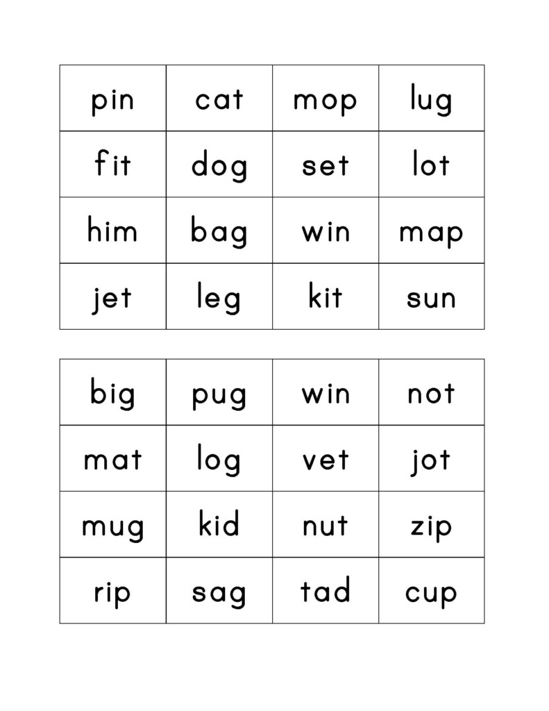 Free Printable Nonsense Words List Printable Calendars AT A GLANCE