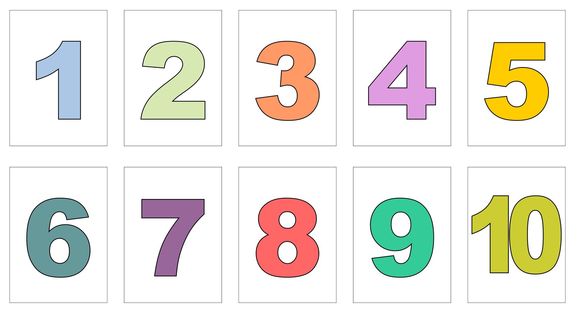 Free Printable Numbers 1 10 Get Your Hands On Amazing Free Printables