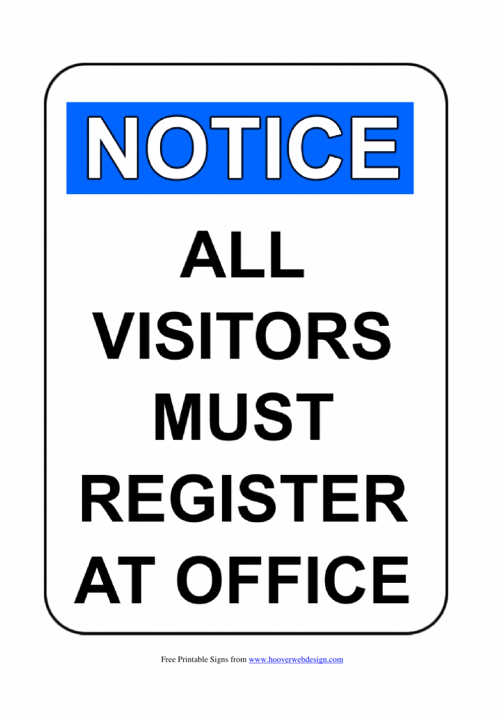 Free Printable Office Signs