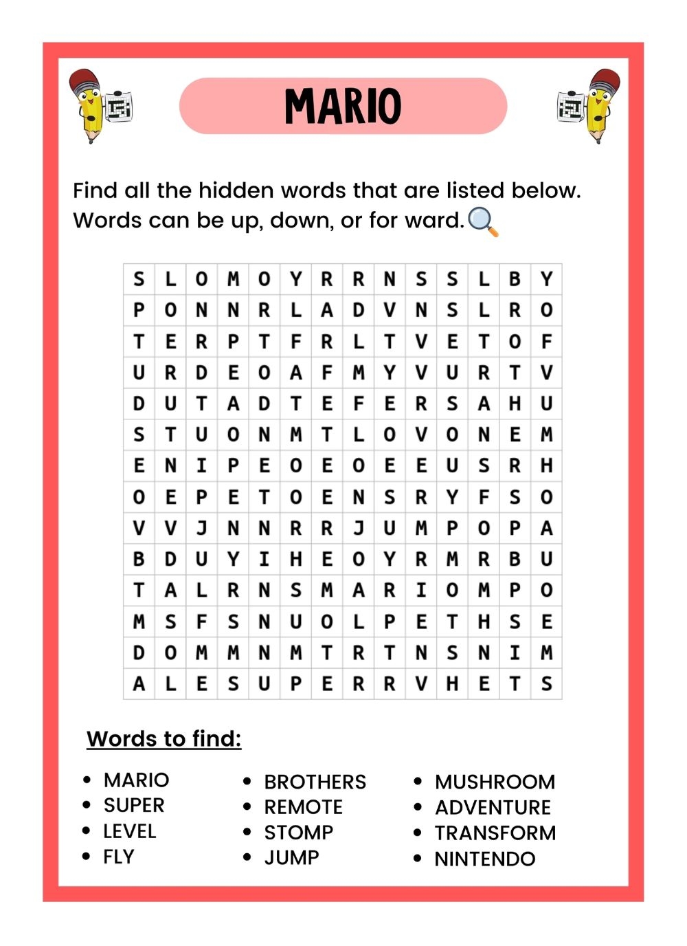 Free Printable Picture Find Puzzles