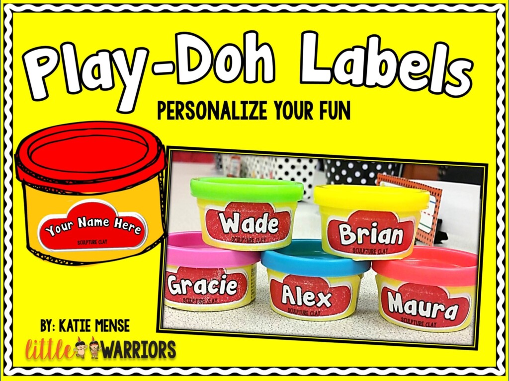 Free Printable Playdough Labels Web Playdough Back To School Tag First 