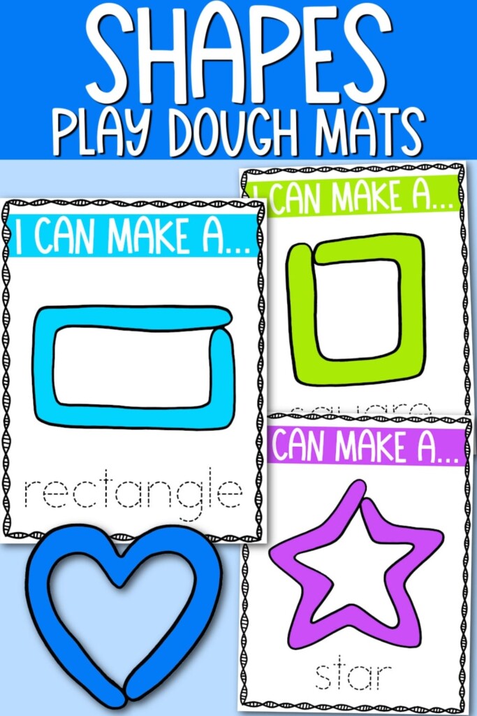 Free Printable Playdough Mats Shapes