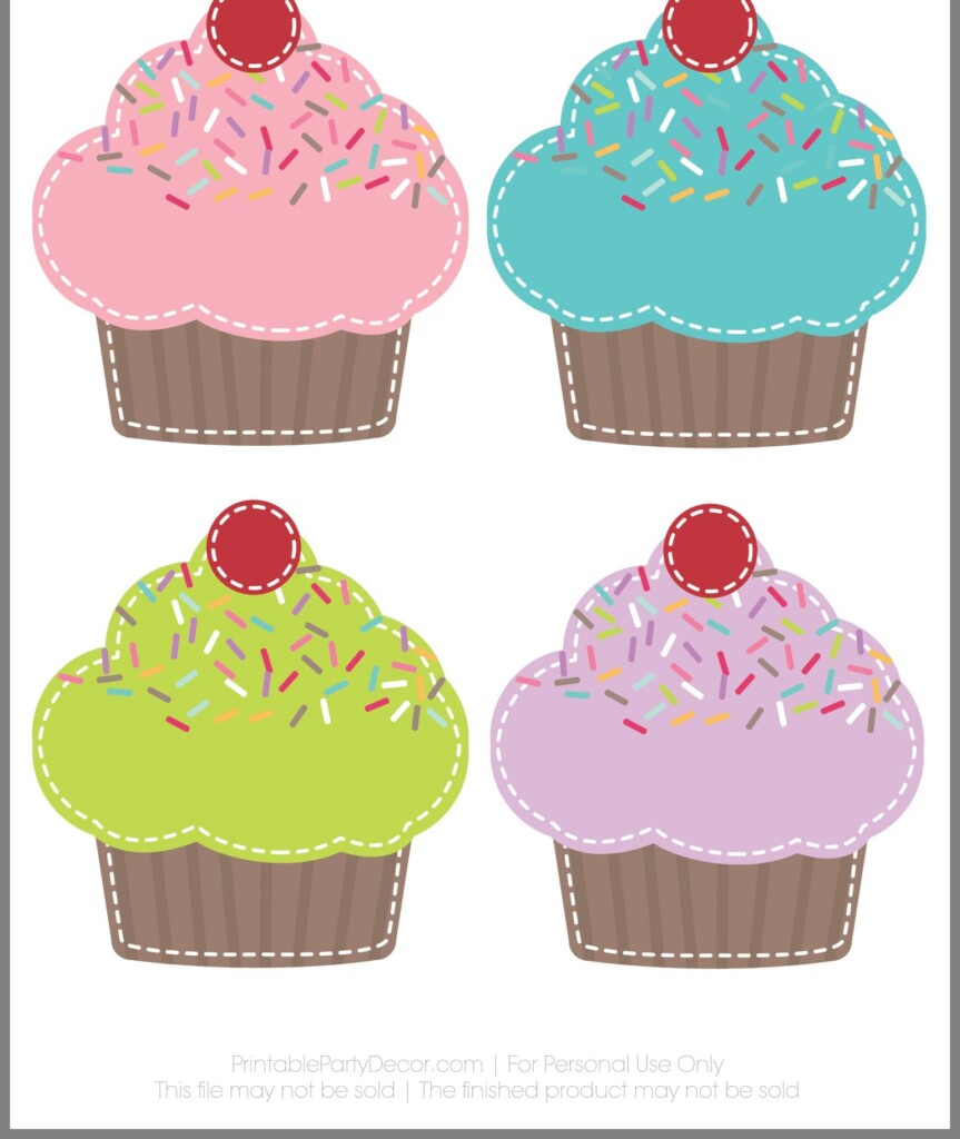 Free Printable Printable Cupcakes For Bulletin Boards Printable 