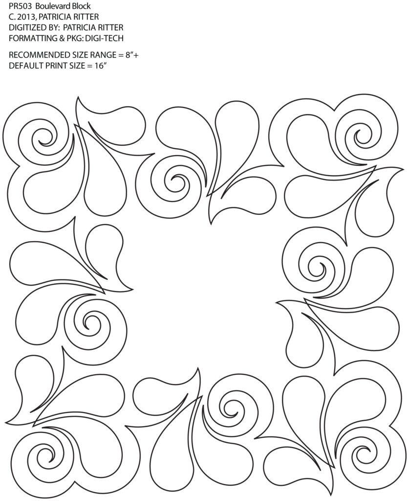 Free Printable Quilting Stencils