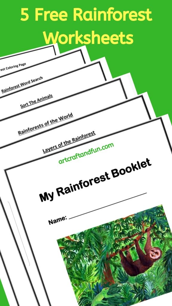 Free Printable Rainforest Worksheets Engaging Worksheet Activities