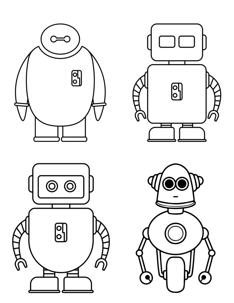 Free Printable Robot Coloring Pages For Kids Cool2bKids