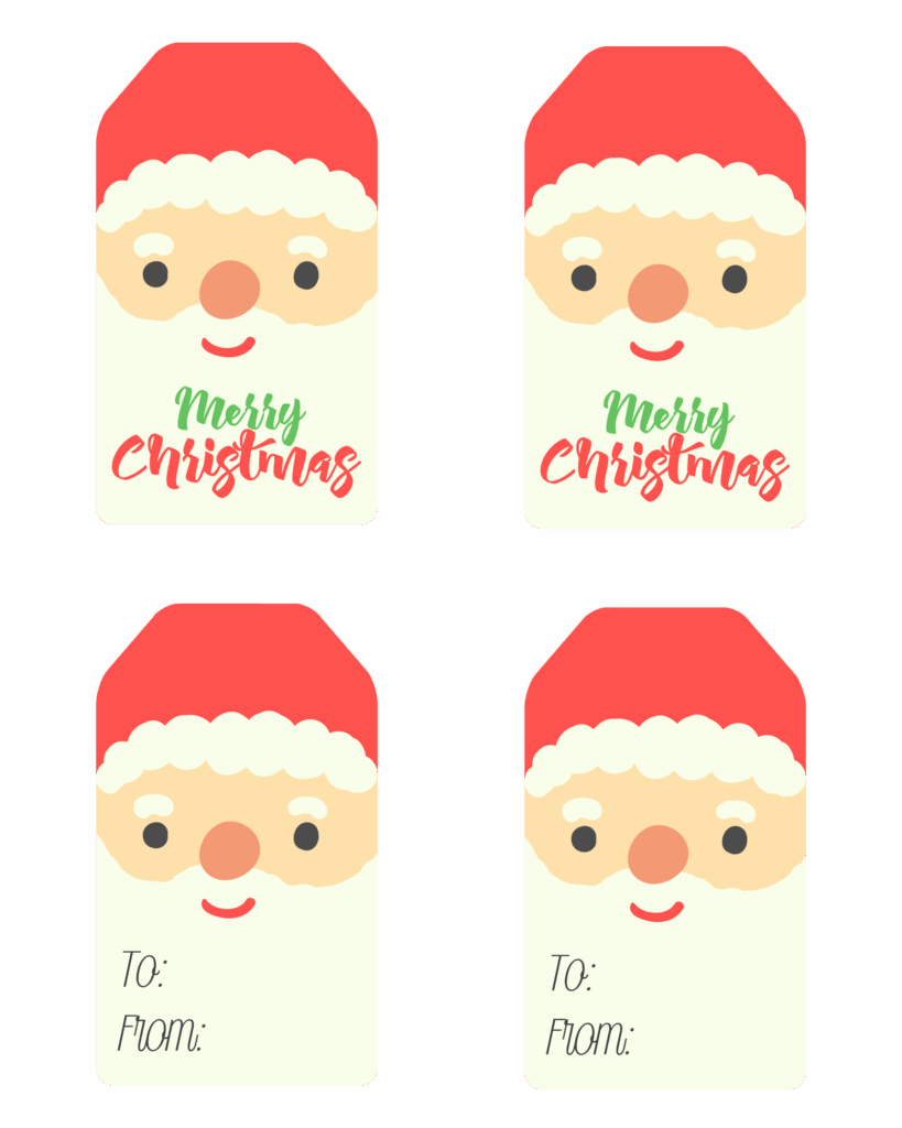 Free Printable Santa Gift Tags