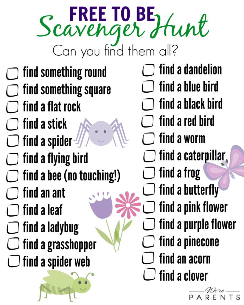 Free Printable Scavenger Hunts