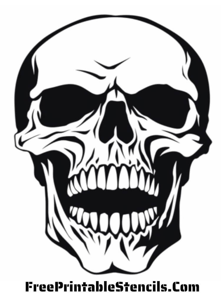 Free Printable Skull Stencils And Silhouettes Free Printable Stencils