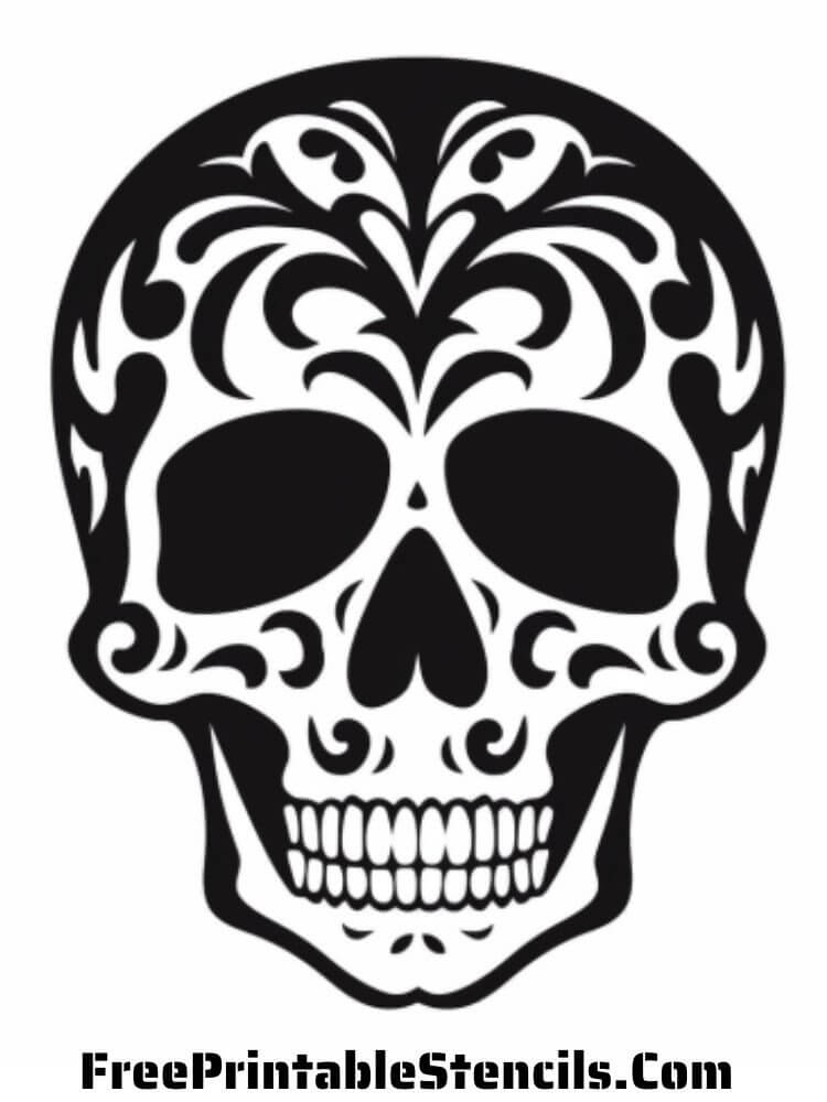 Free Printable Skull Stencils And Silhouettes Free Printable Stencils